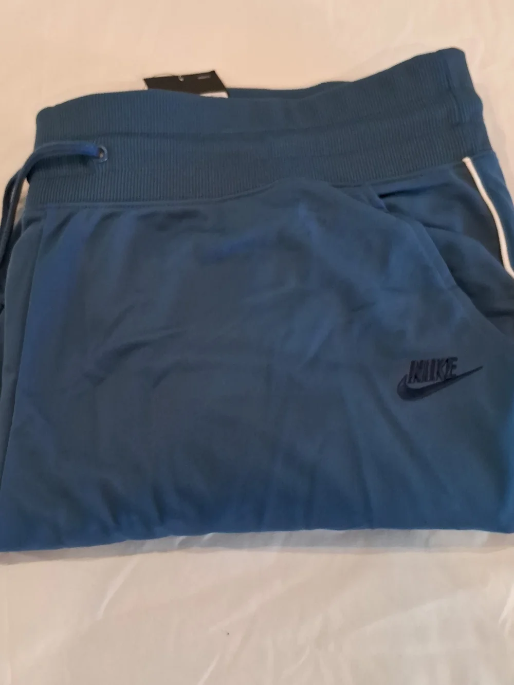 Nike Blue Womens Standard Fit Jogger Pants with White Swoosh Tag - Picture 13 of 16